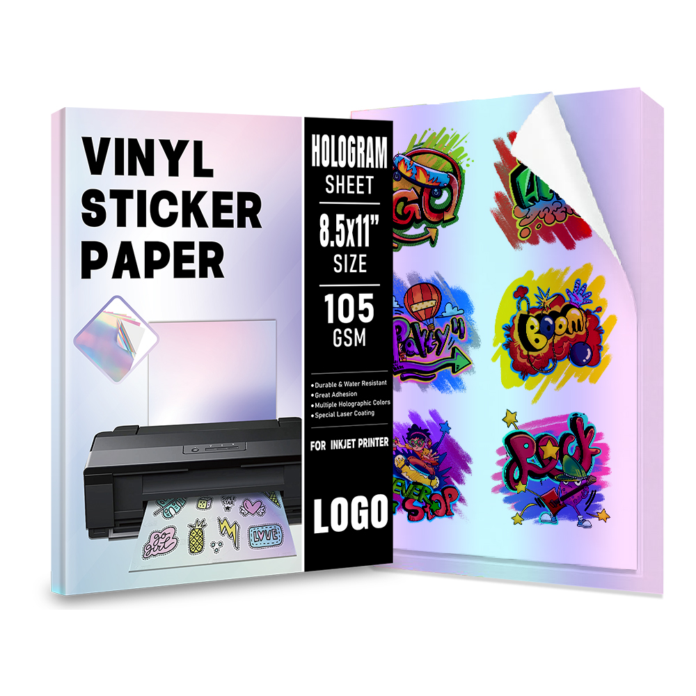 Carta vinile olografica a getto d'inchiostro per design unici