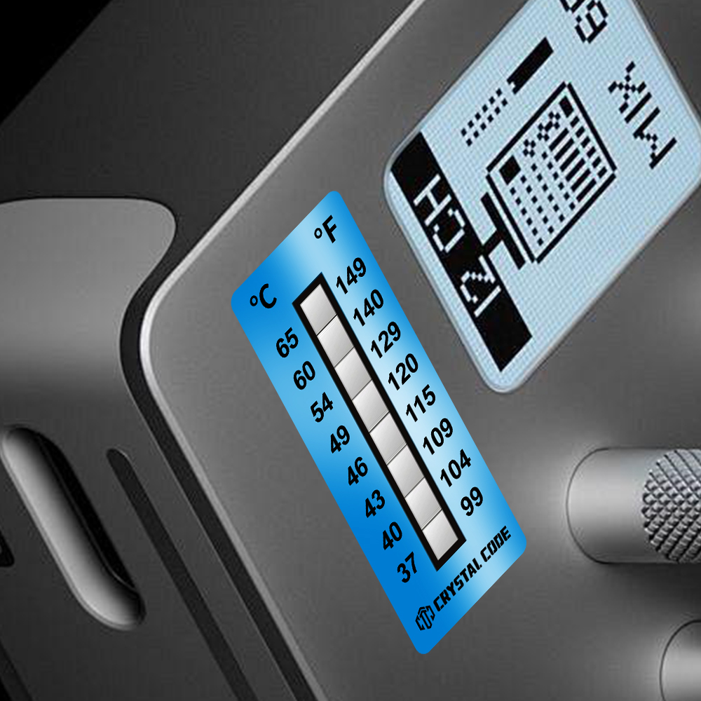 Adesivo indicativo di temperatura irreversibile