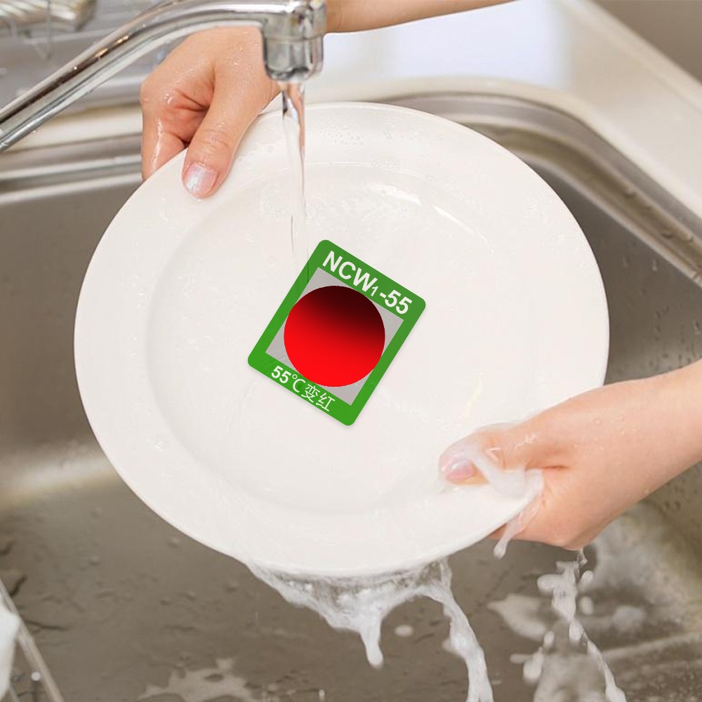 Etichetta reversibile di indicazione della temperatura