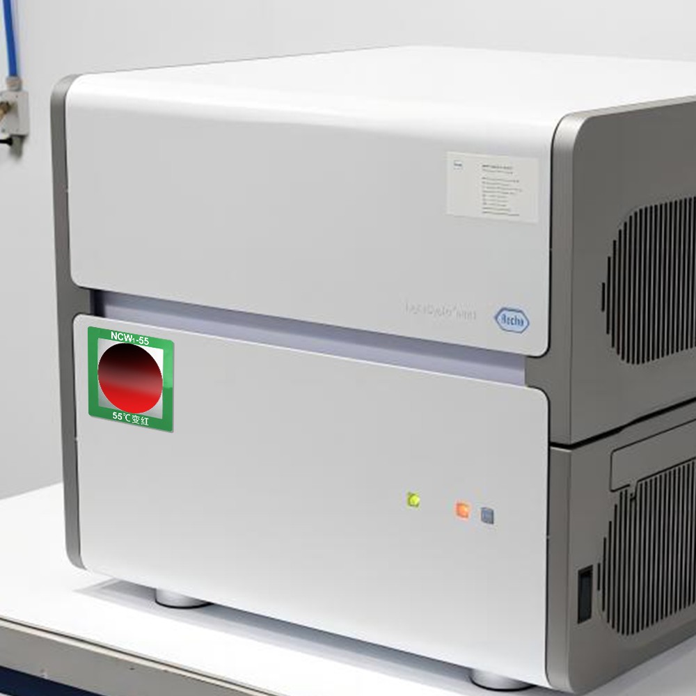 Adesivo reversibile per indicazione della temperatura