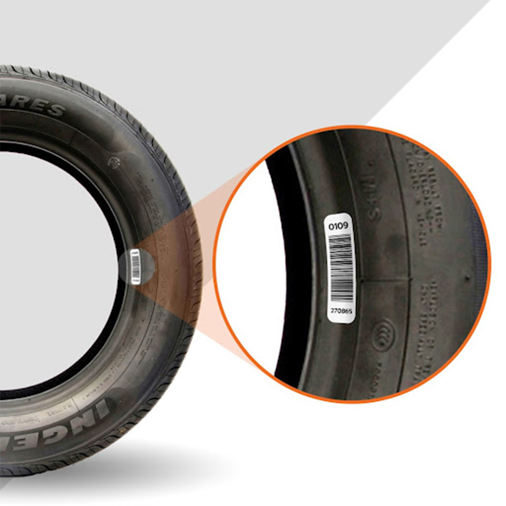 Etichetta di vulcanizzazione degli pneumatici