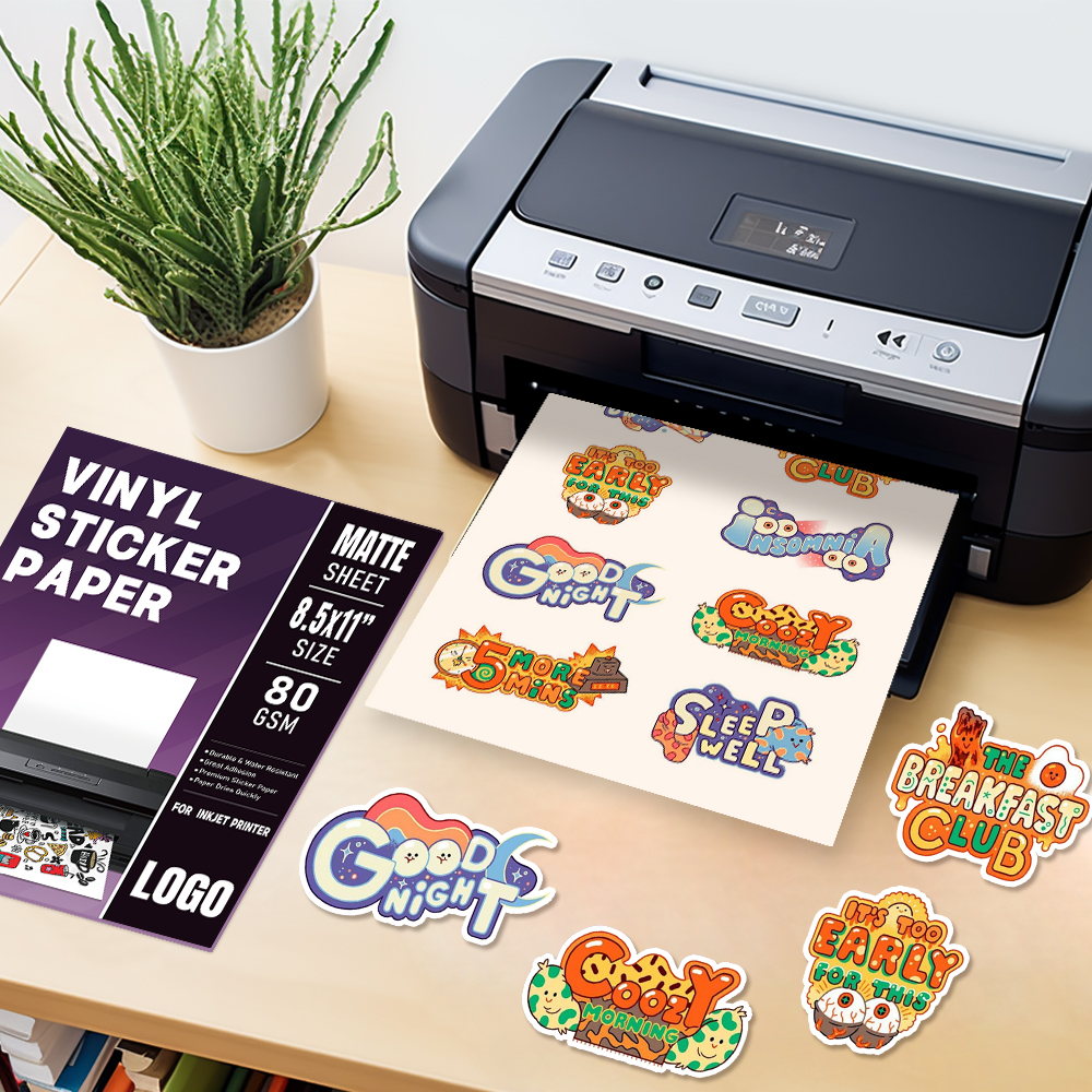 Fogli adesivi in vinile per stampante a getto d'inchiostro