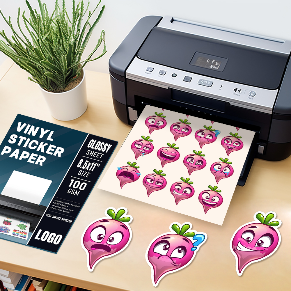 Fogli adesivi in vinile per stampante a getto d'inchiostro