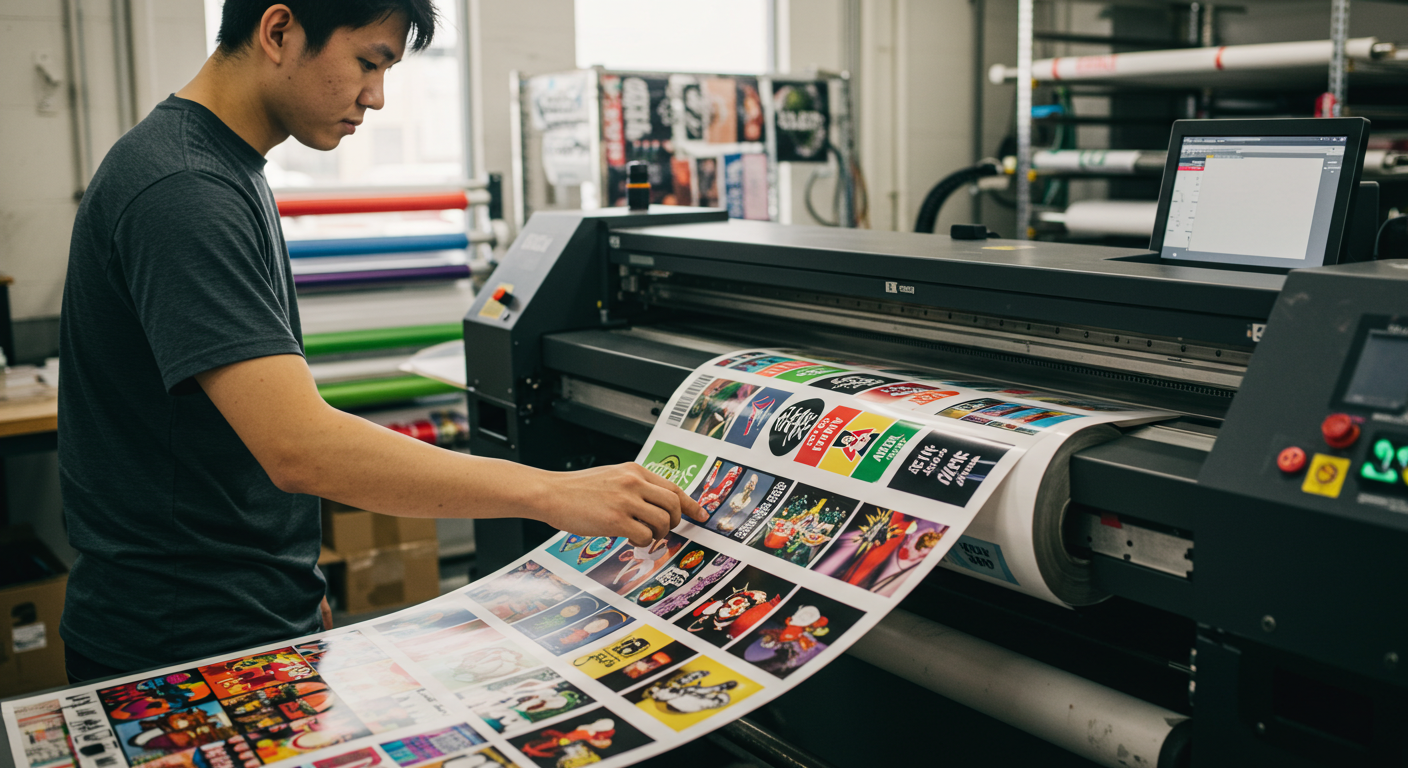 Stampa personalizzata con adesivi in vinile
