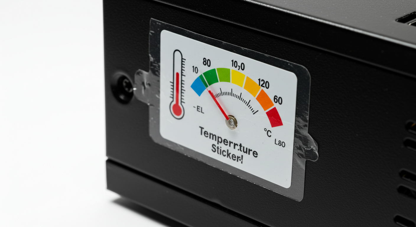 Etichetta adesiva per temperatura elettronica