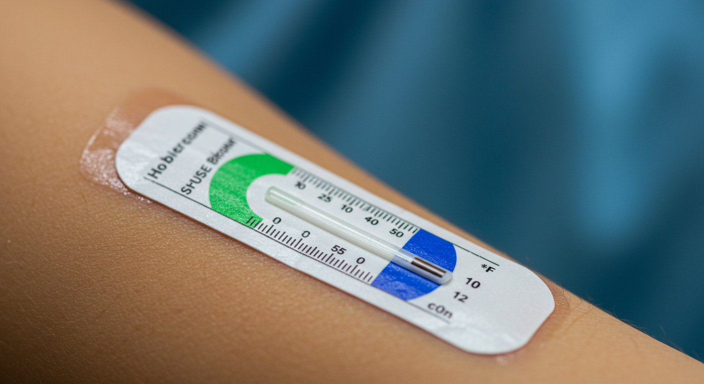 Adesivo dell'indicatore medico della temperatura