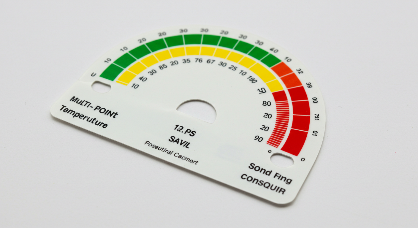 Adesivo multipunto irreversibile per la temperatura