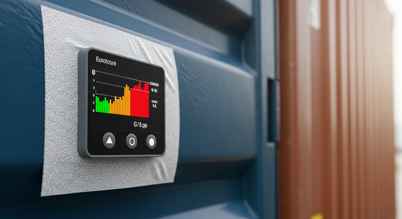 Adesivo per il monitoraggio della temperatura per il trasporto