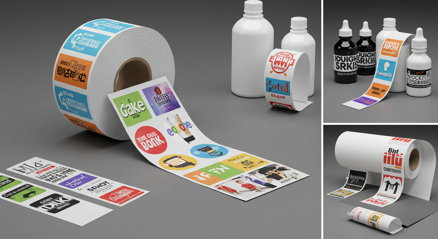 Carta adesiva in vinile per le etichette