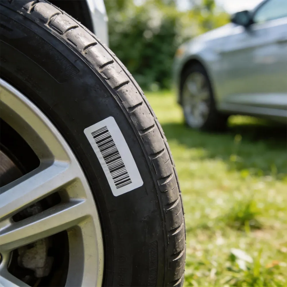 Etichetta di tracciamento per pneumatici industriali