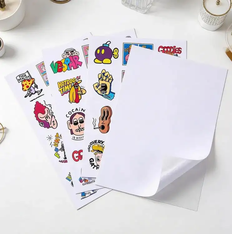 Carta adesiva vinile stampabile lucida