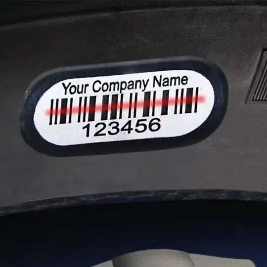 Etichetta del codice a barre per vulcanizzazione degli pneumatici