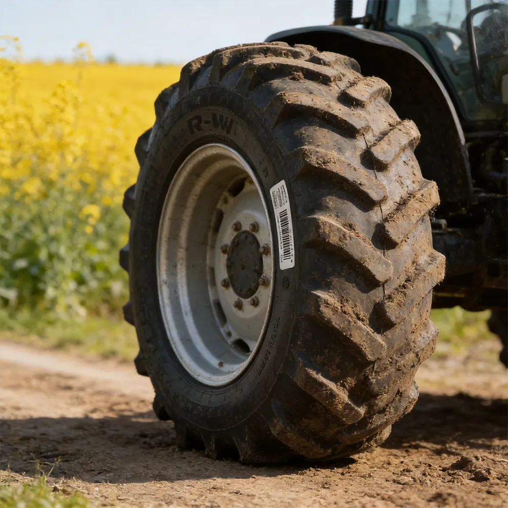 field tire tracking label