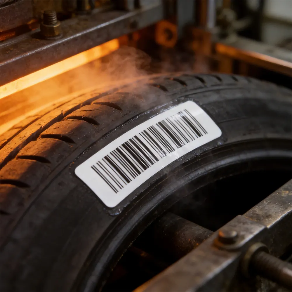 tire curing heat label