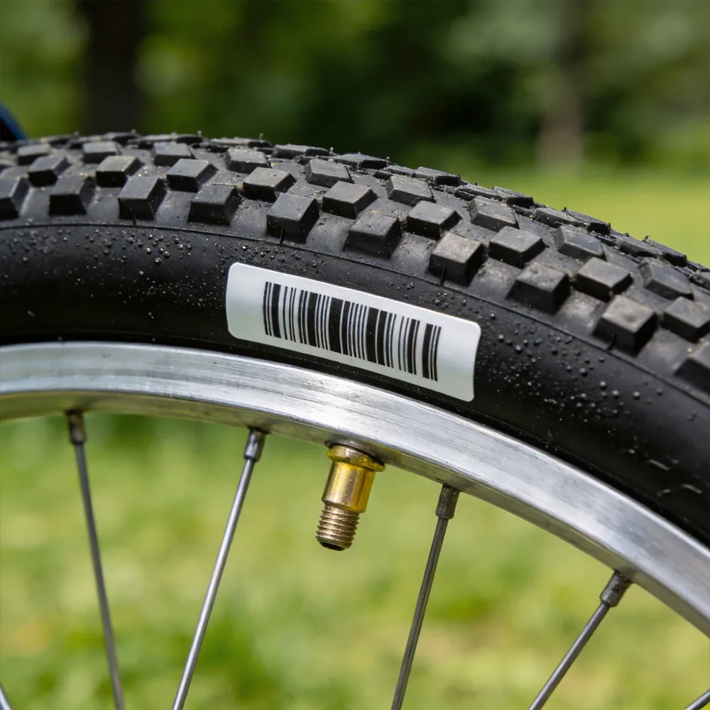 Etichetta termica in gomma per polimerizzazione