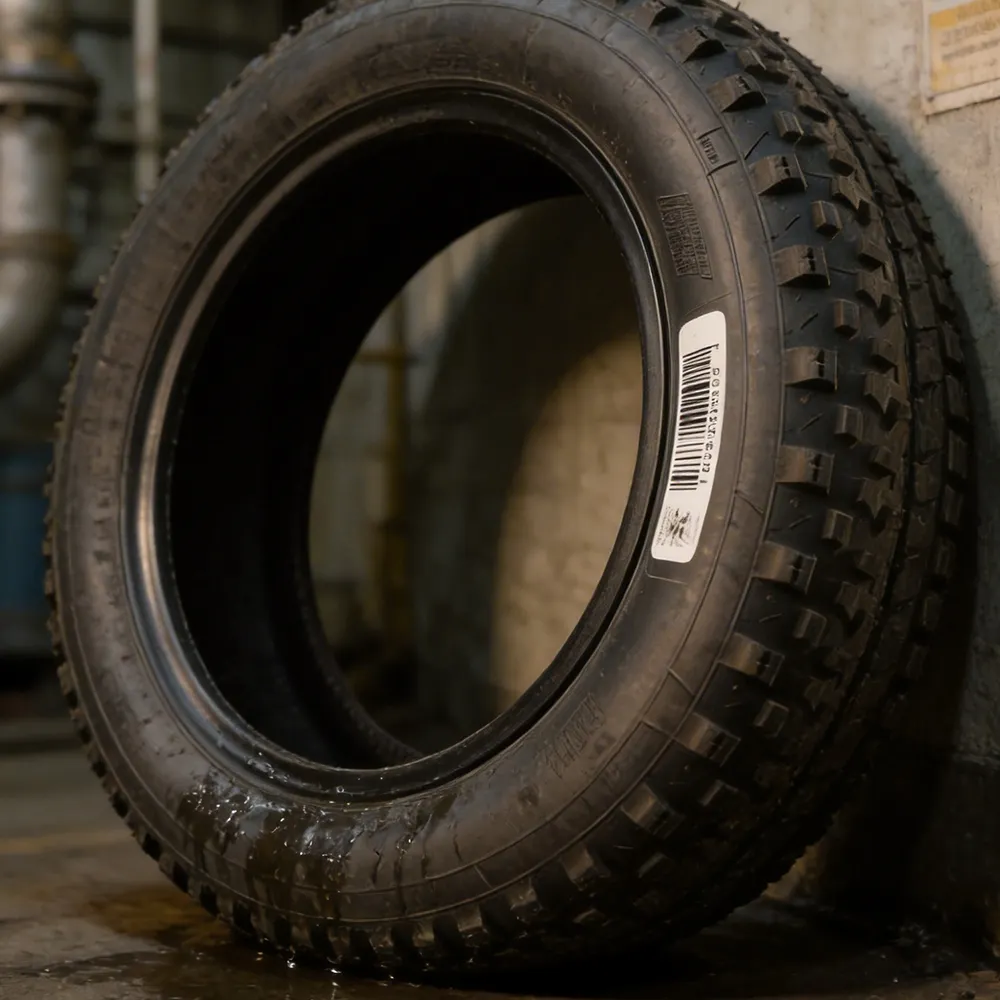 rubber curing process label