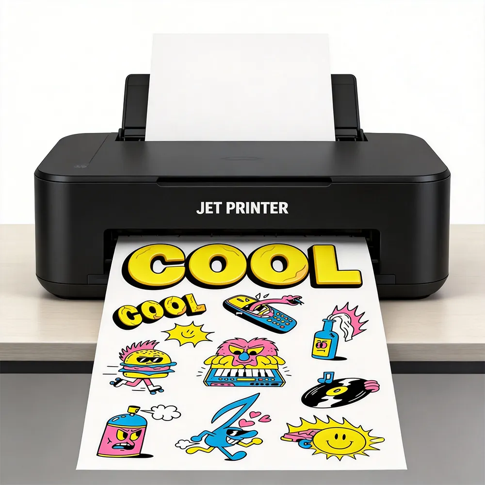 Stampa in vinile con etichette