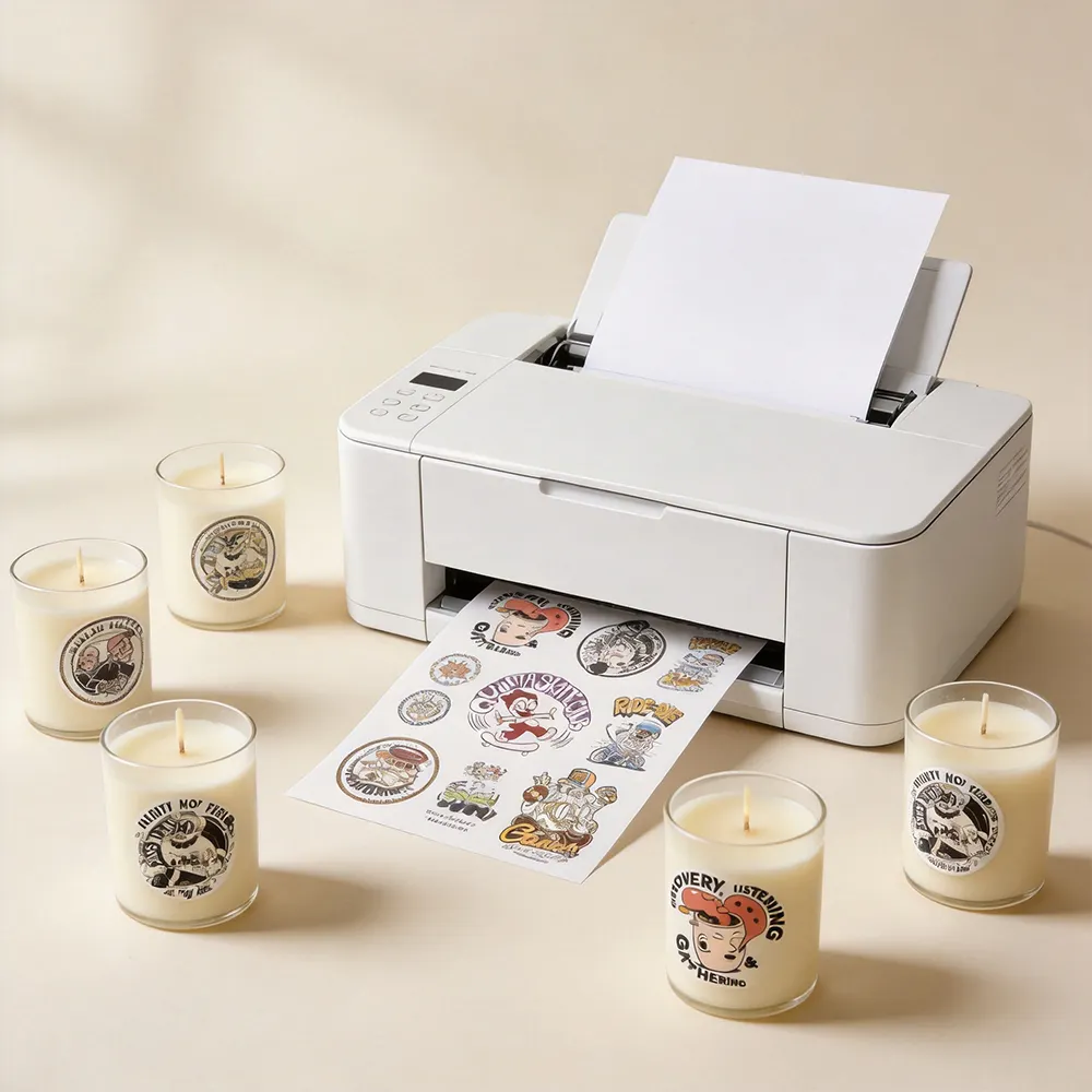 Lastre adesive in vinile per candele