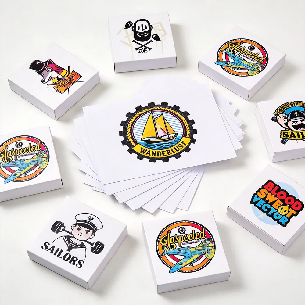 Fogli adesivi personalizzati per il packaging