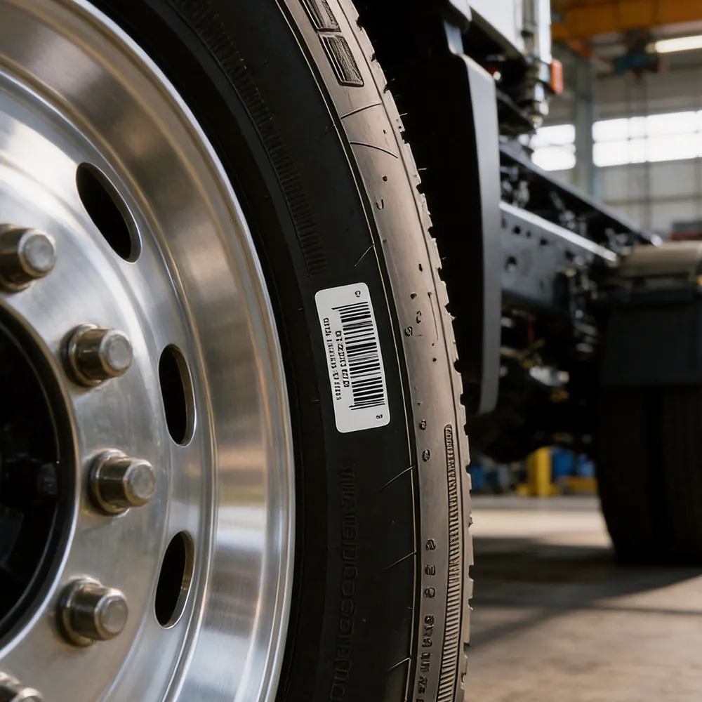 high temperature tire production label