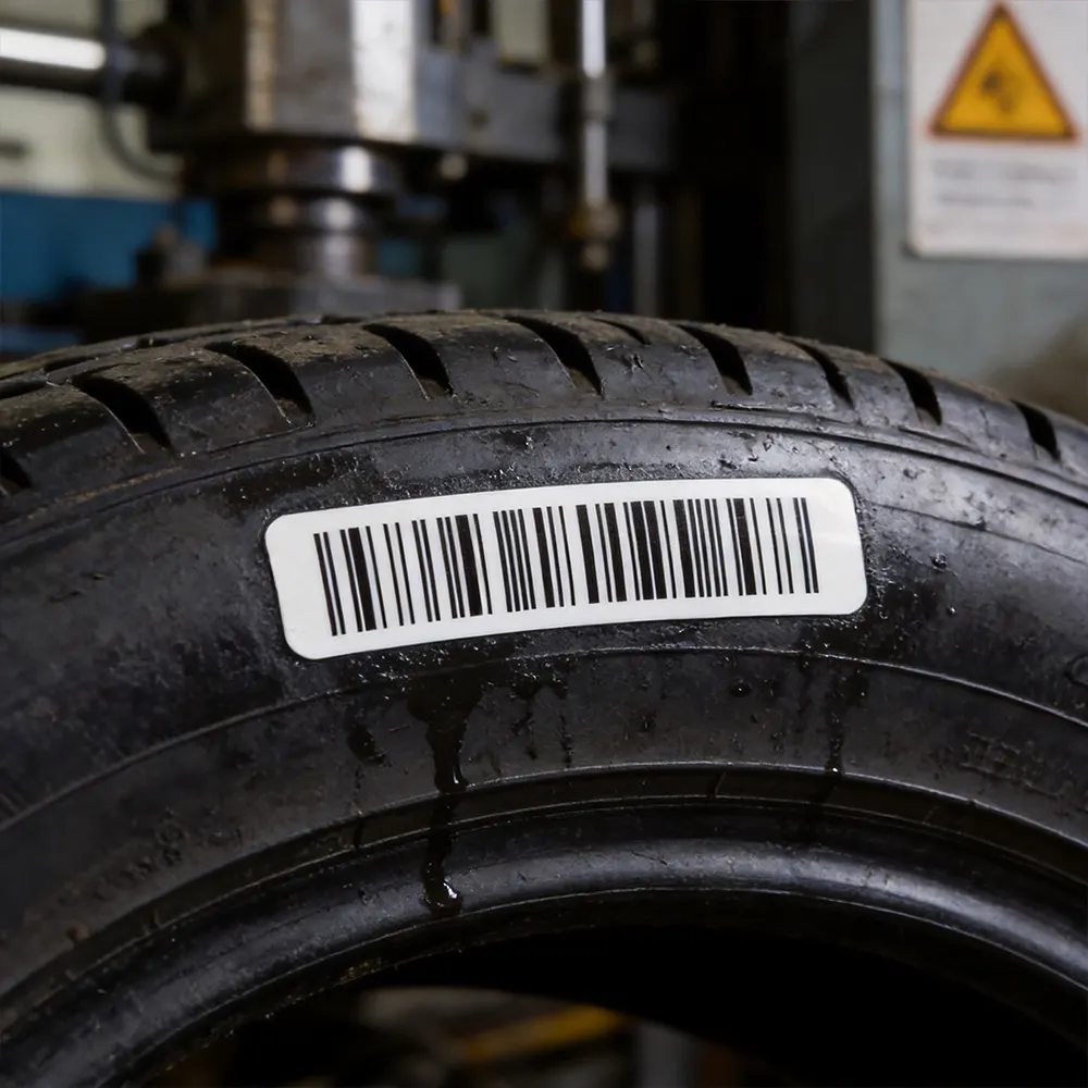 tire curing high heat label