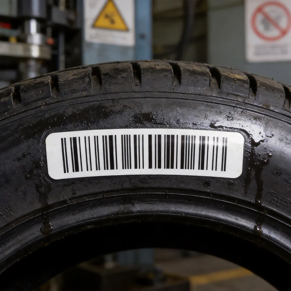 industrial tire production label