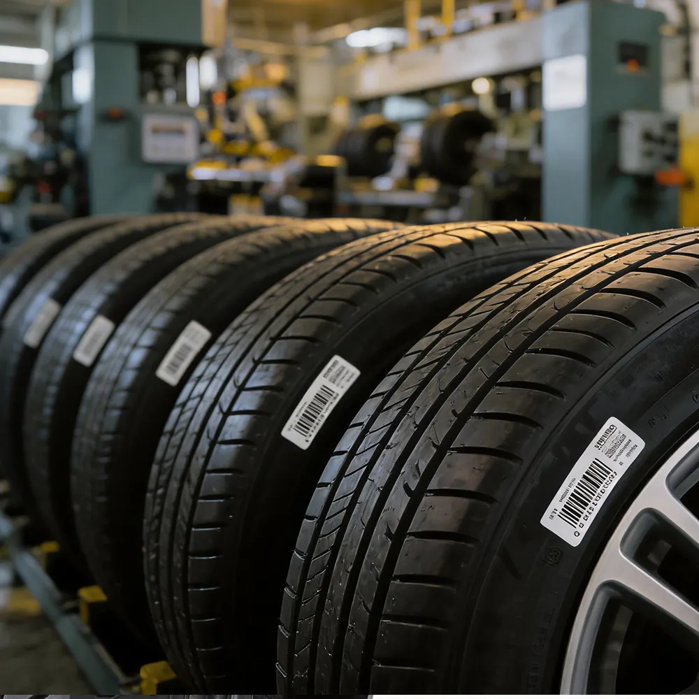 automated tire line label