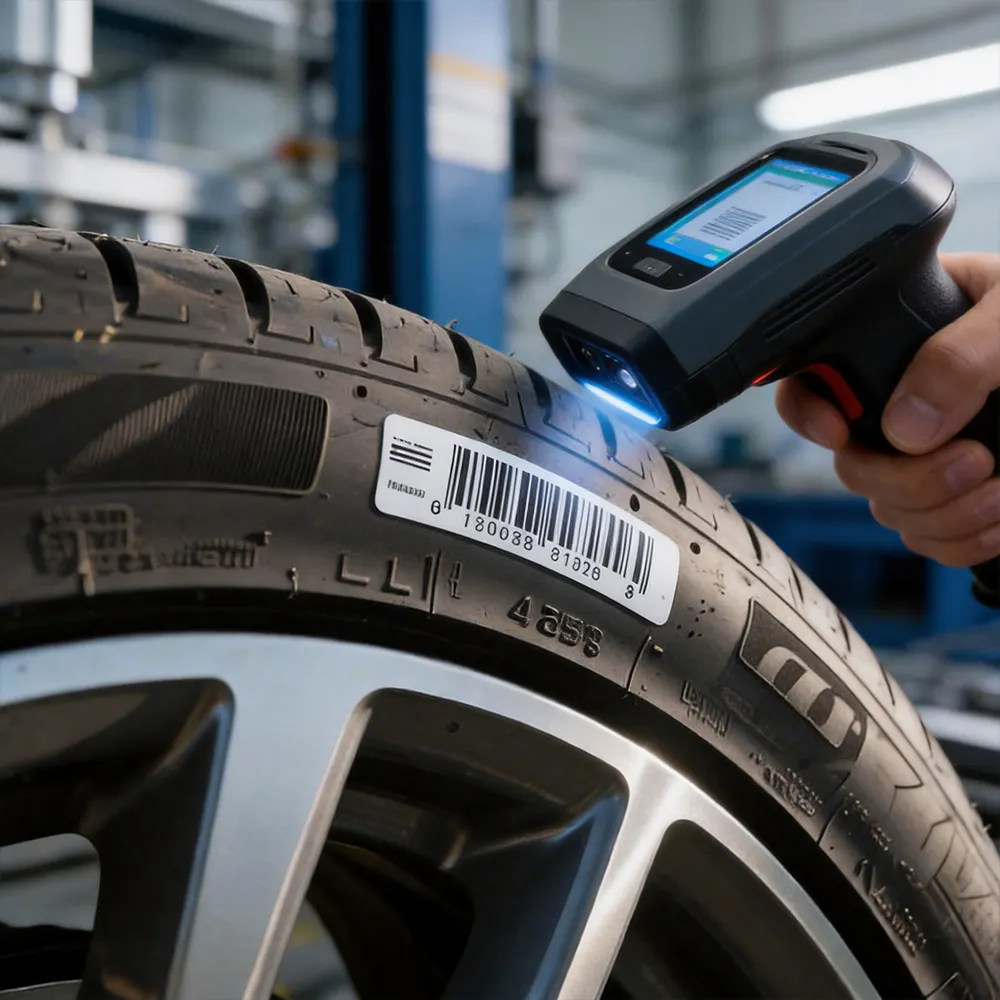 tire factory line label