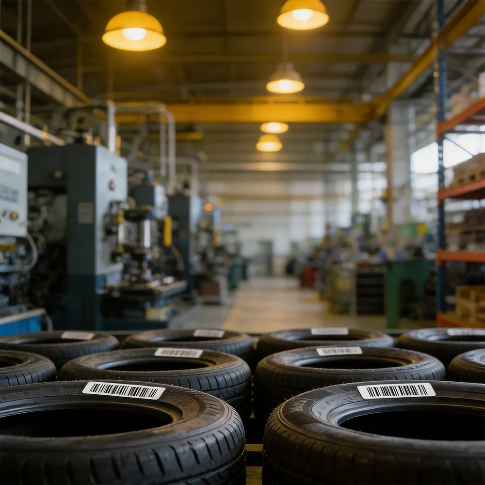 tire curing process label