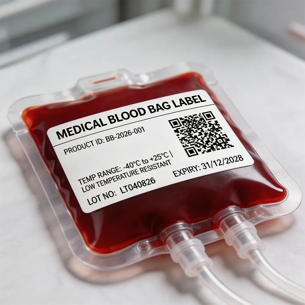 Adesivo QR sicuro per il freezer