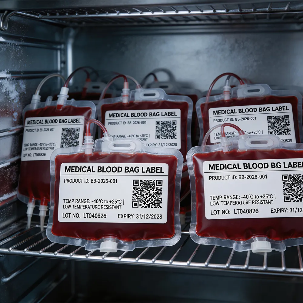 Etichetta di identificazione del campione di sangue