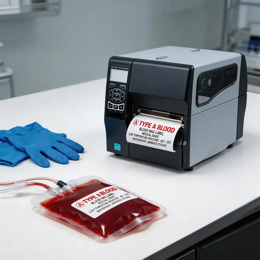 Sistema di etichettatura per l'immagazzinamento del sangue