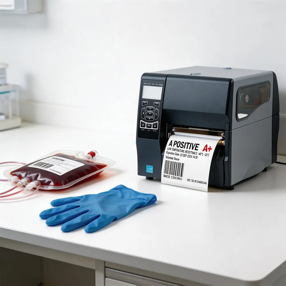 Etichetta del sangue ospedaliero