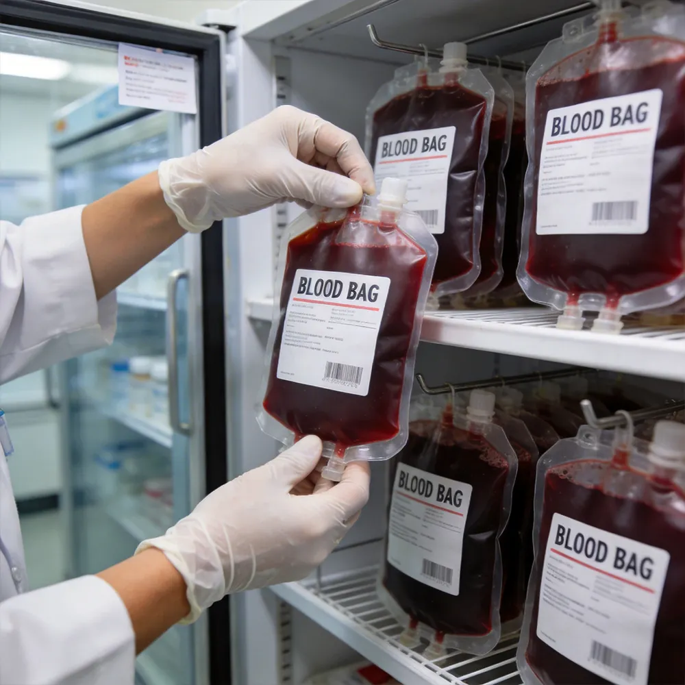 Etichette dei campioni di sangue