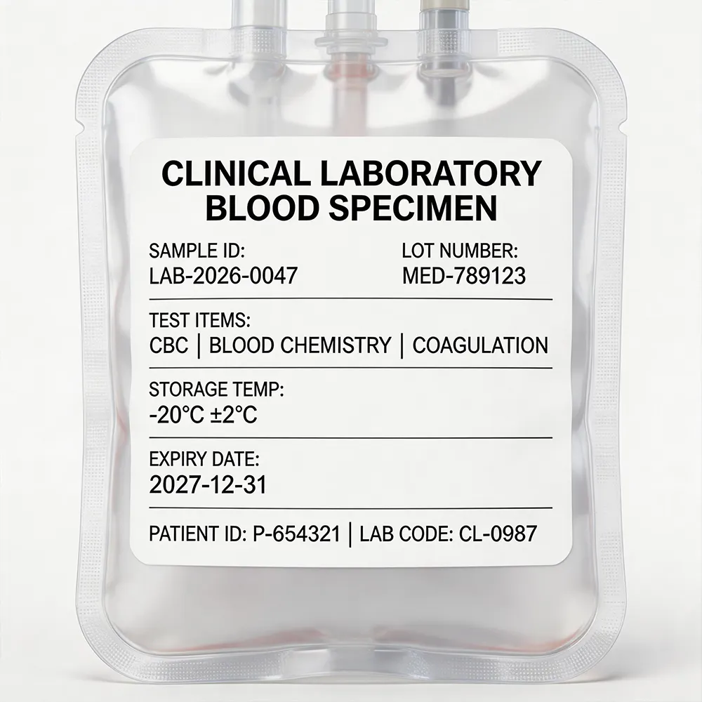 Etichette da laboratorio clinico