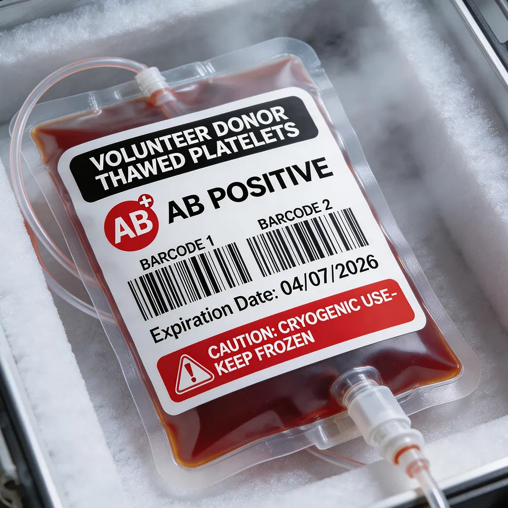 Etichetta di stoccaggio al plasma