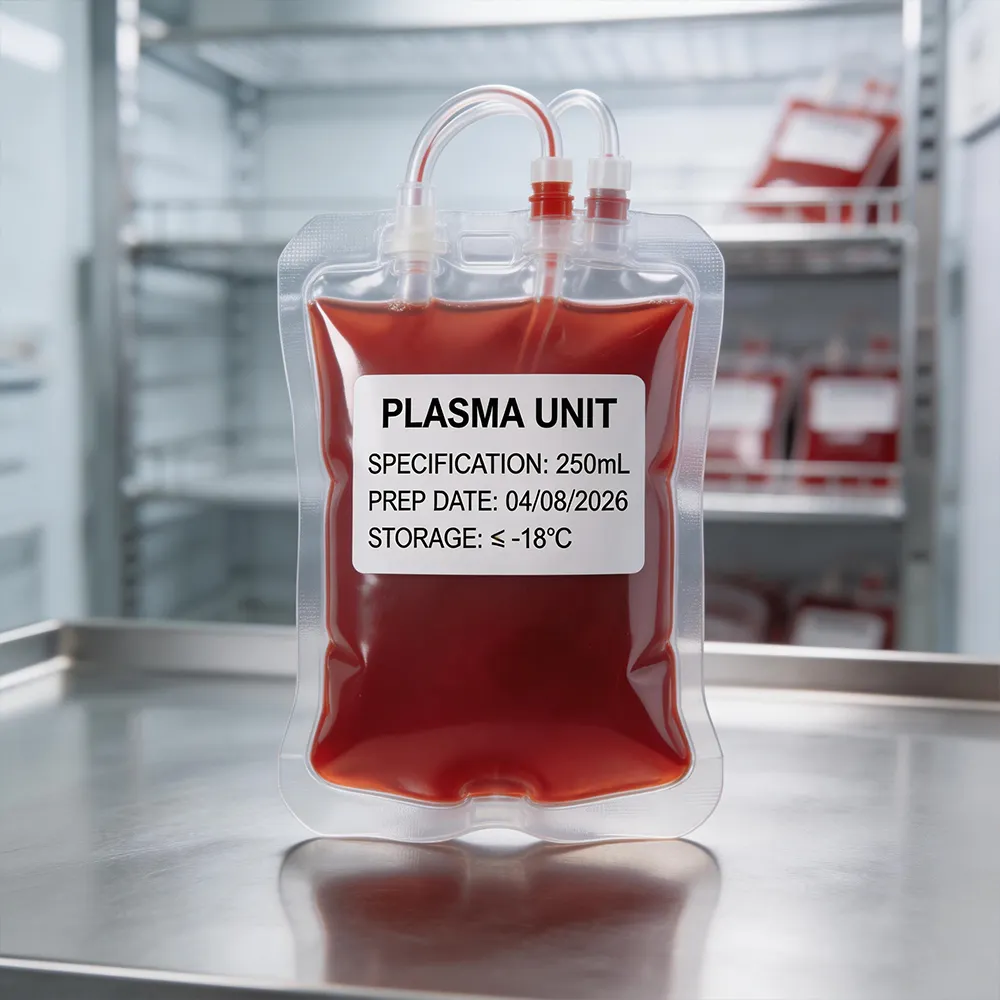 Etichette delle banche di plasma