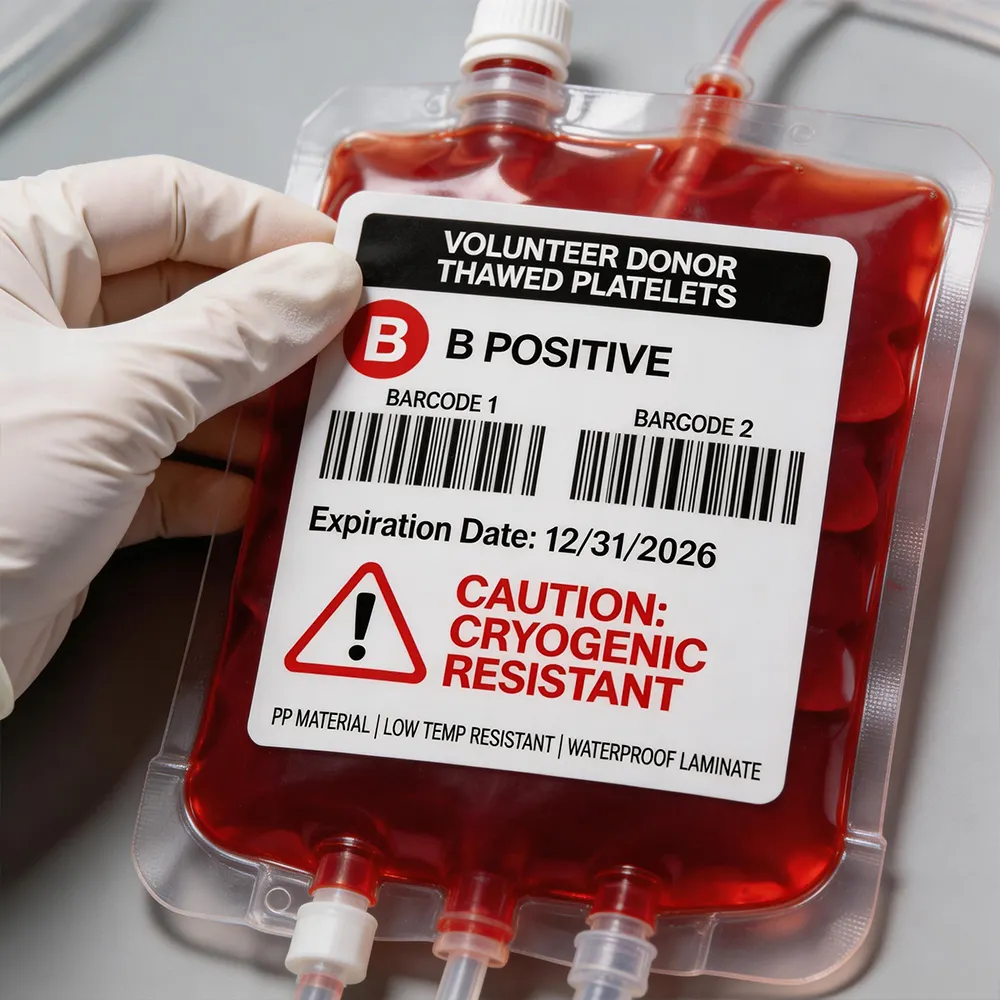 Etichetta identificativa della sacca di sangue