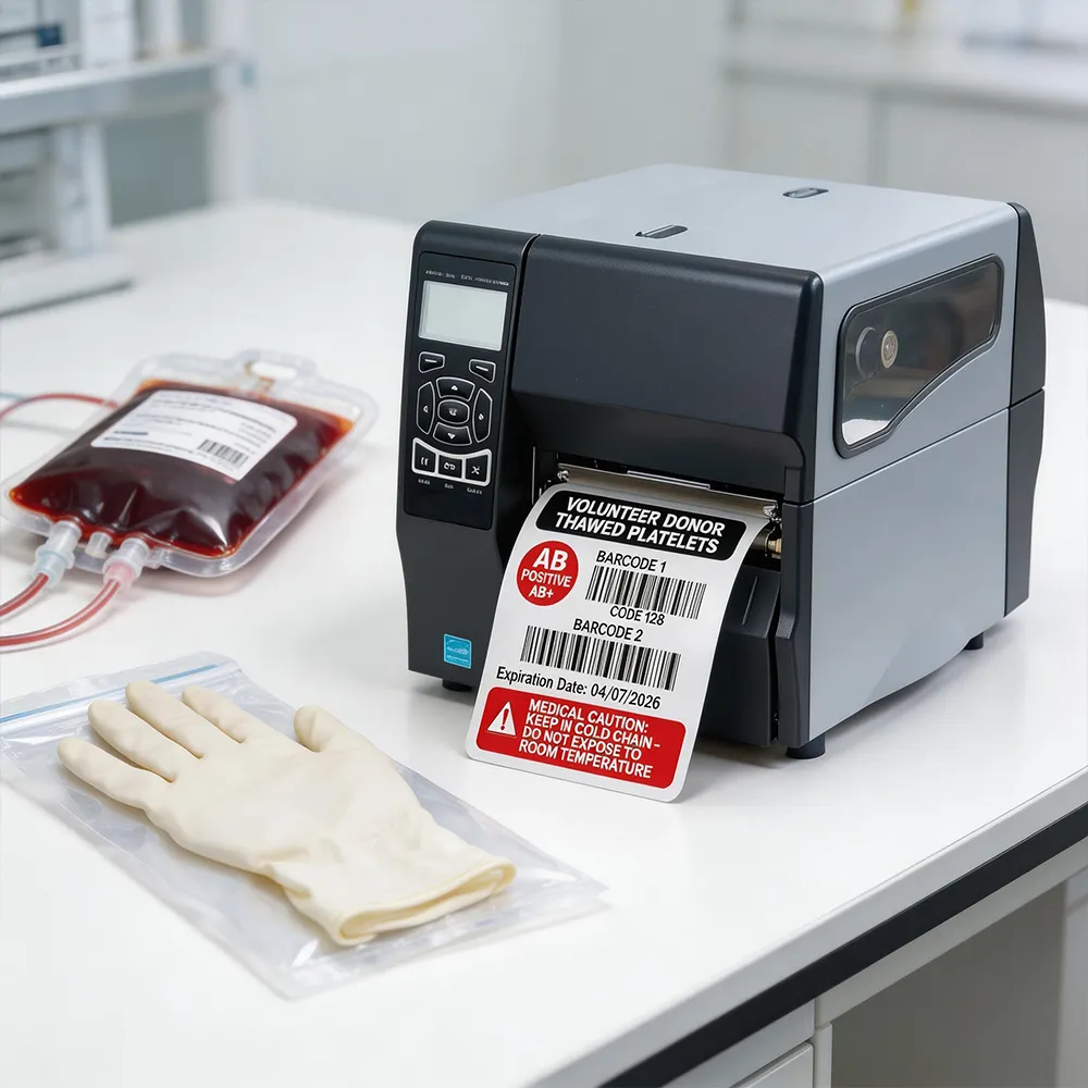 Etichetta identificativa della sacca di sangue