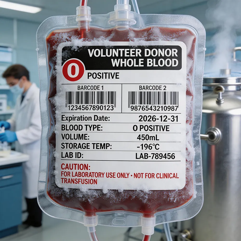 Identificazione sicura della sacca di sangue
