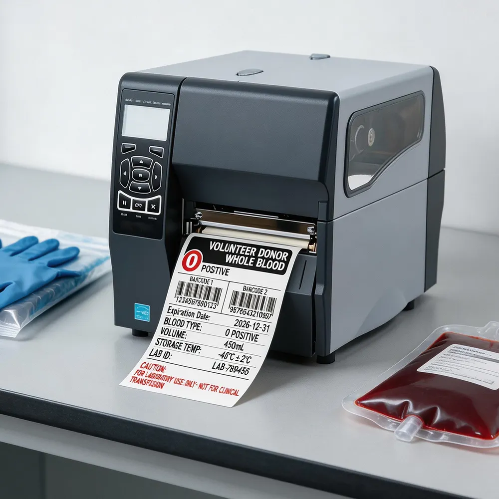 Etichetta del sangue resistente alla temperatura