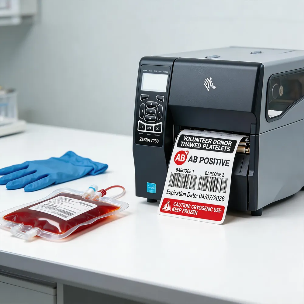 Etichetta identificativa della sacca di sangue