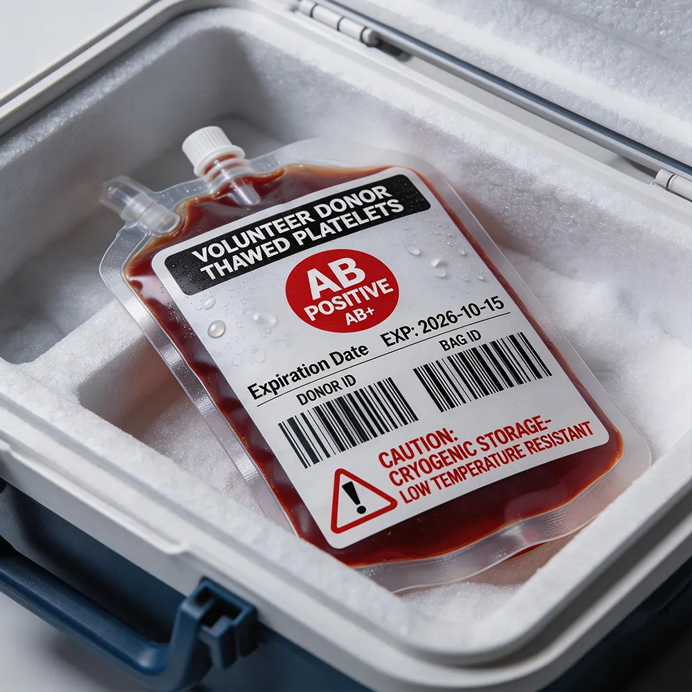 Etichettatura del sangue ospedaliera