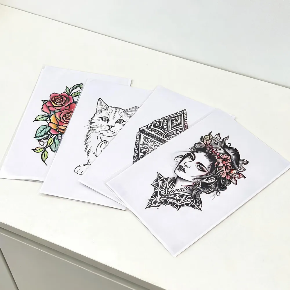 Carta per tatuaggi da salone di bellezza