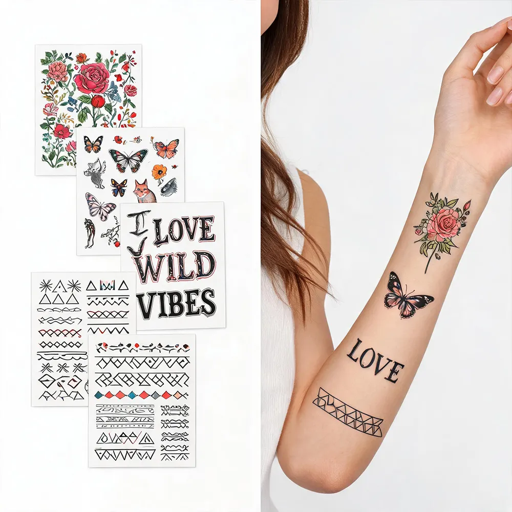 carta bianca per il trasferimento dei tatuaggi
