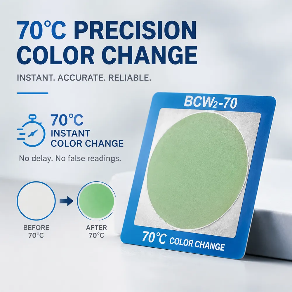 Adesivo per la temperatura per il cambio colore