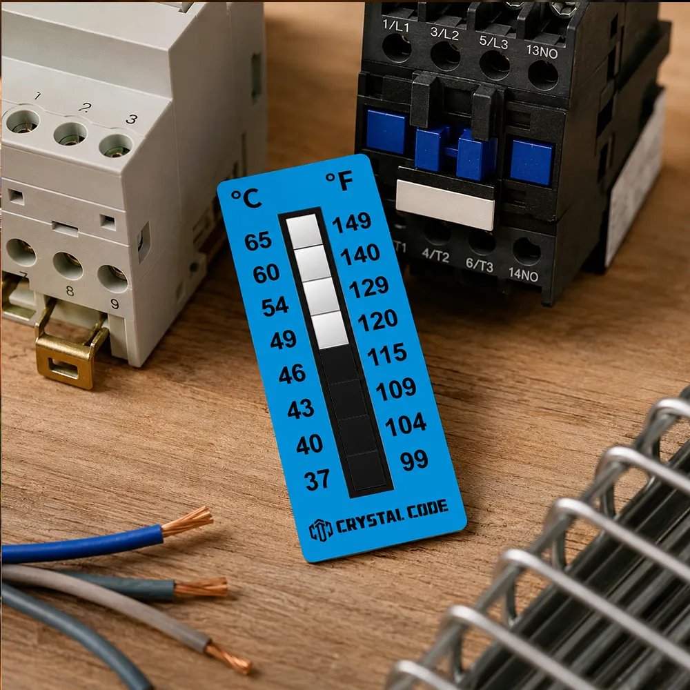 etichetta digitale con indicatore di temperatura