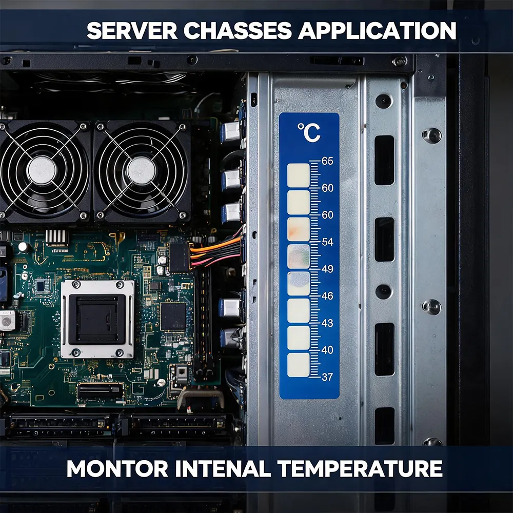 disposable temperature indicator label