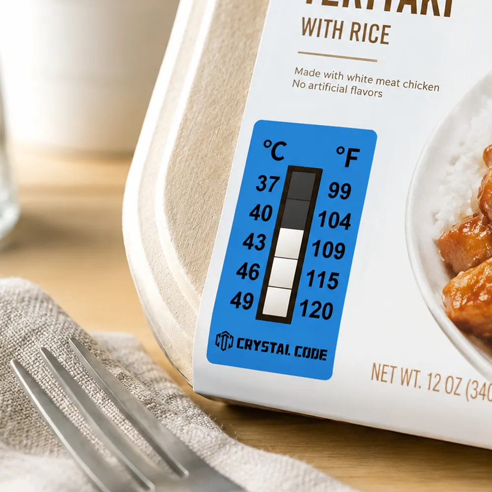 Etichetta per il monitoraggio della temperatura di conservazione degli alimenti