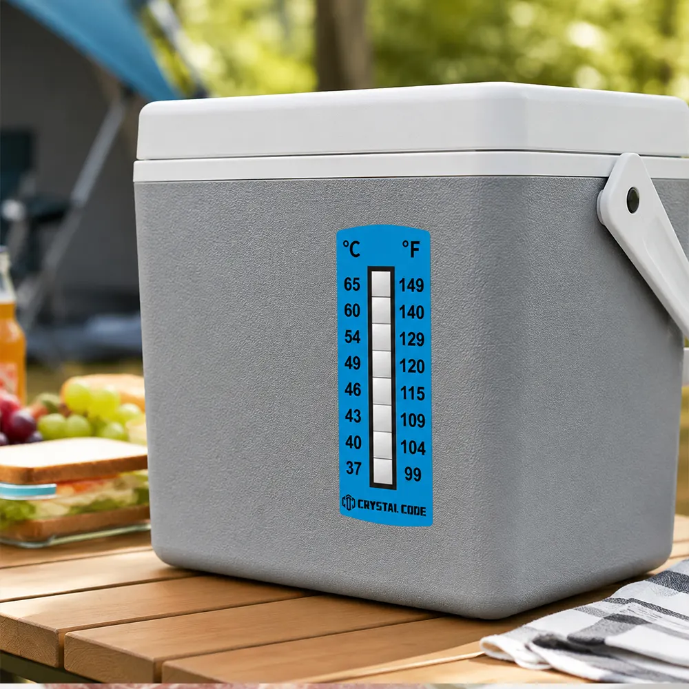 food temperature indicator label